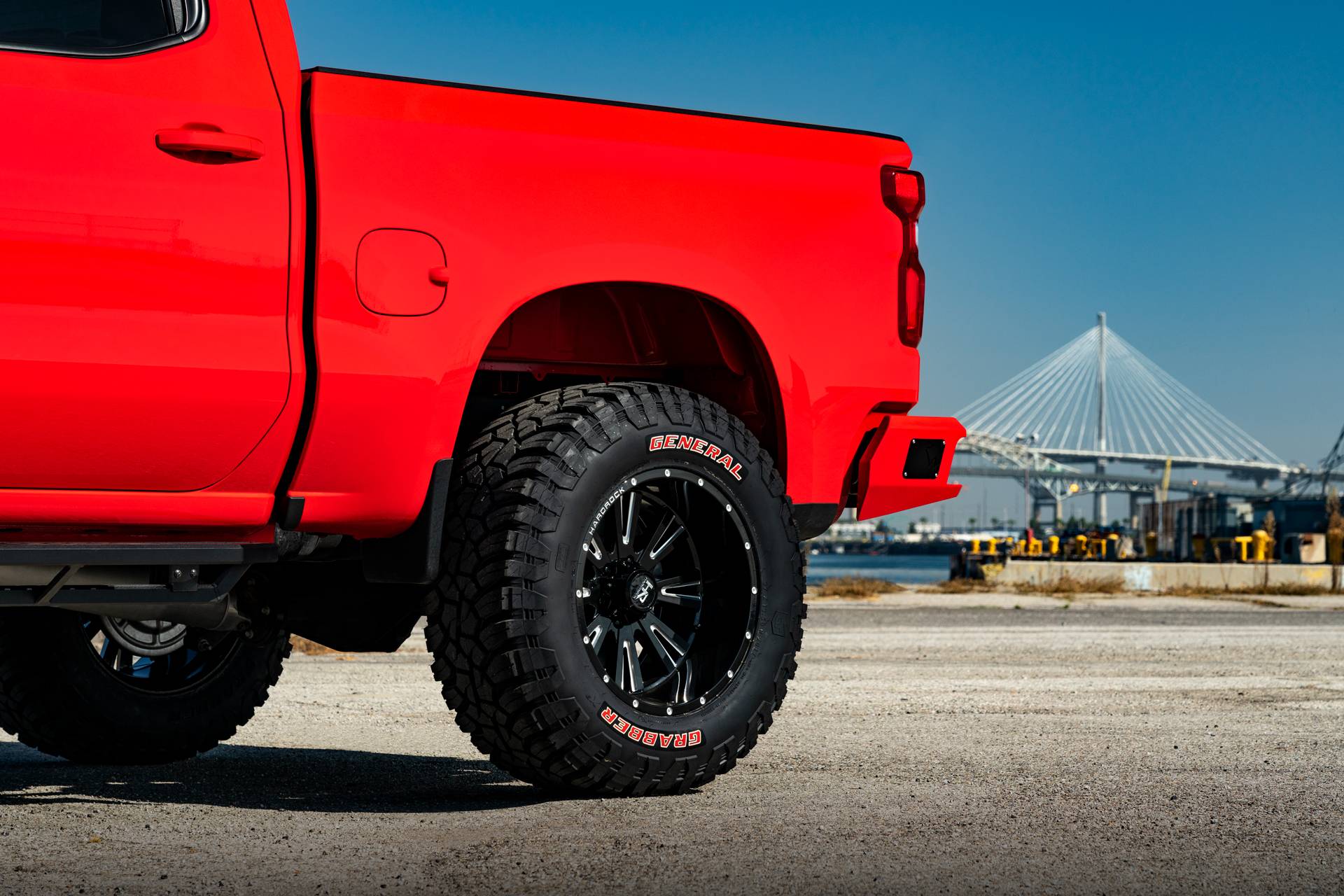 HardRock Offroad Aftermarket Offroad Wheels On a Lifted Chevy Silverado RST