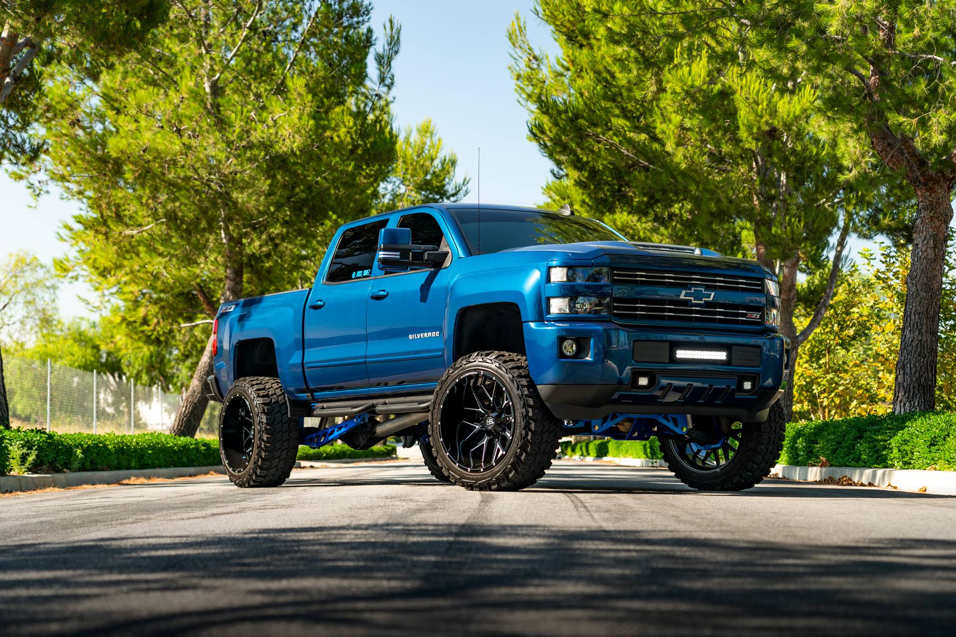 HardRock Offroad Aftermarket Offroad Wheels On a Lifted Chevy Silverado