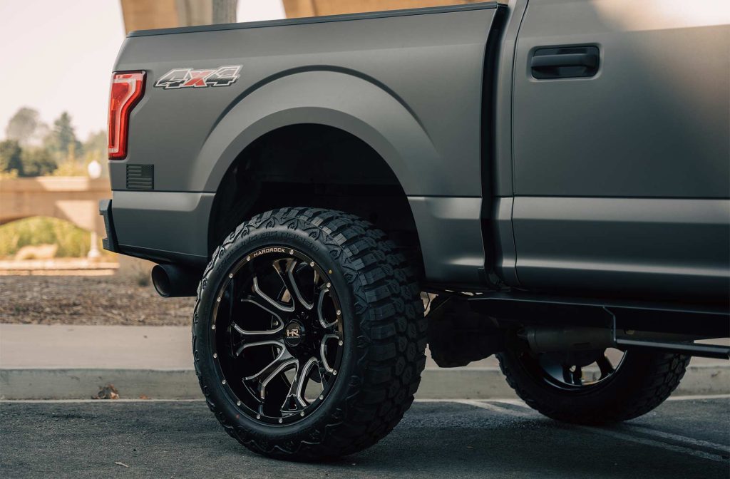 Matte Wrapped F-150 on 22x12 H505's