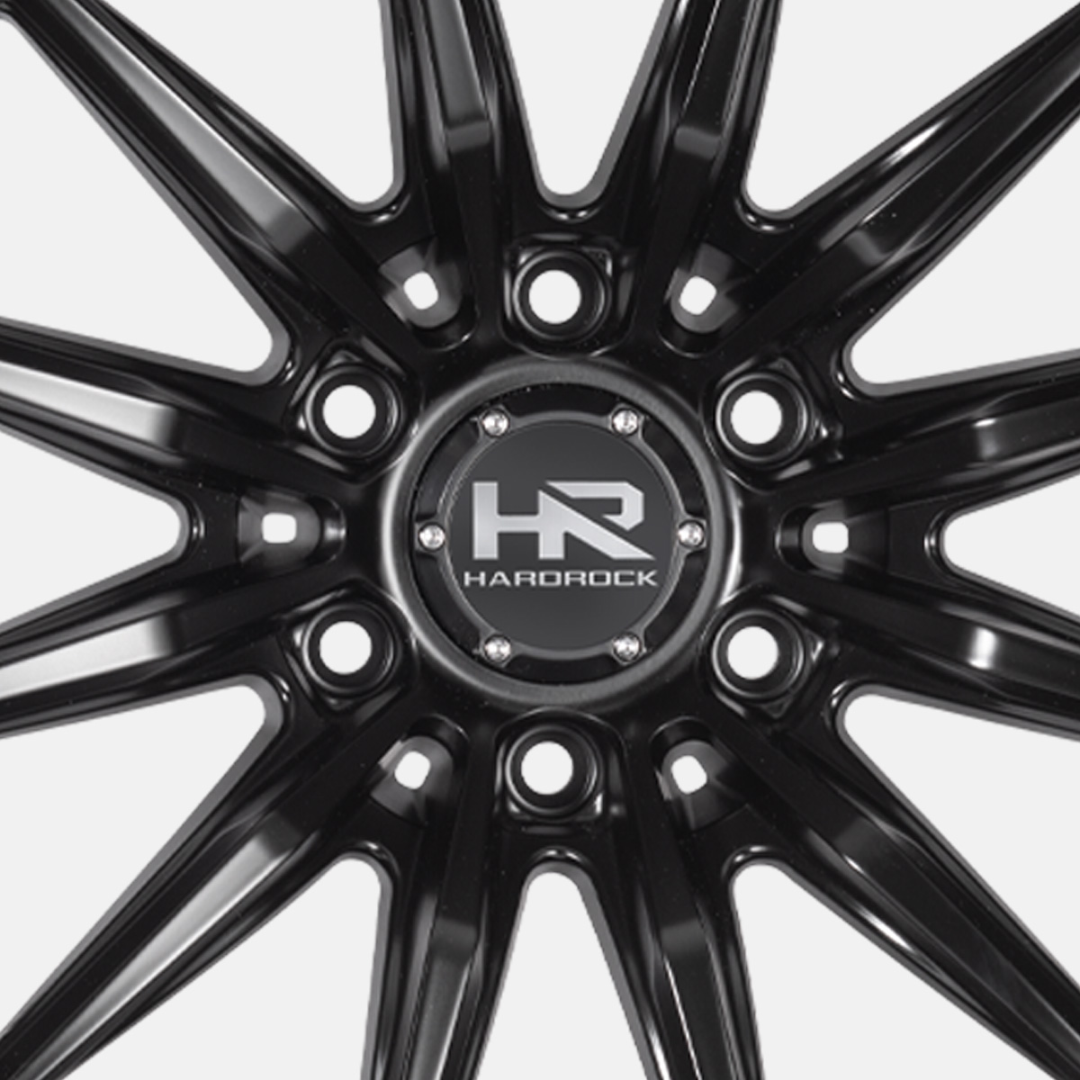 hardrock offroad h114 satin black cap detail