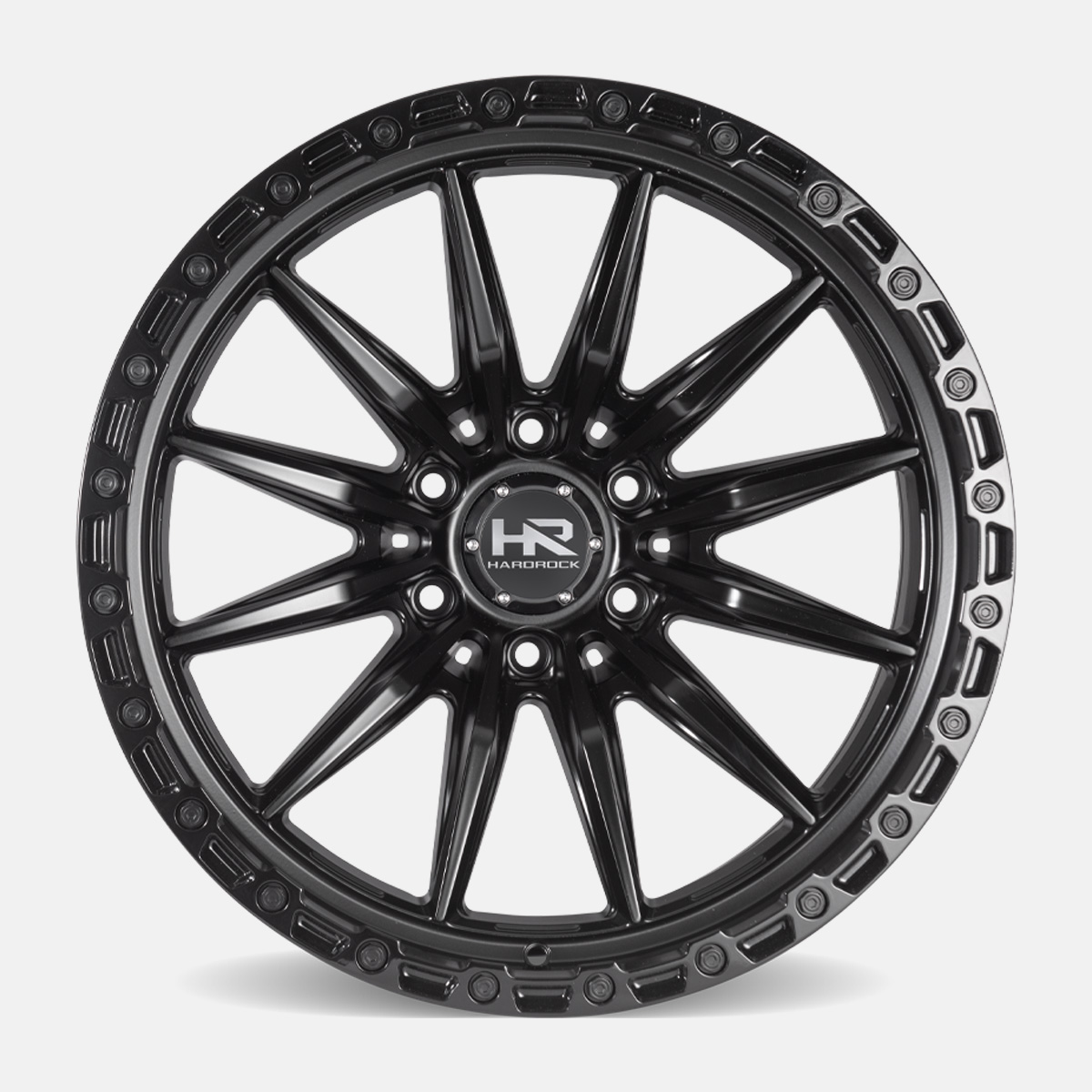 hardrock offroad h114 satin black front