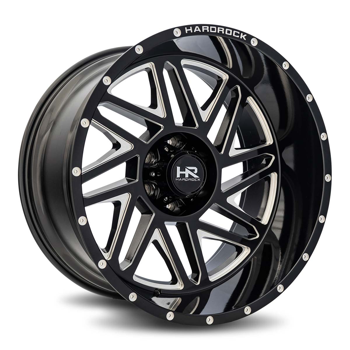hardrock offroad h501 off road wheel gloss black milled
