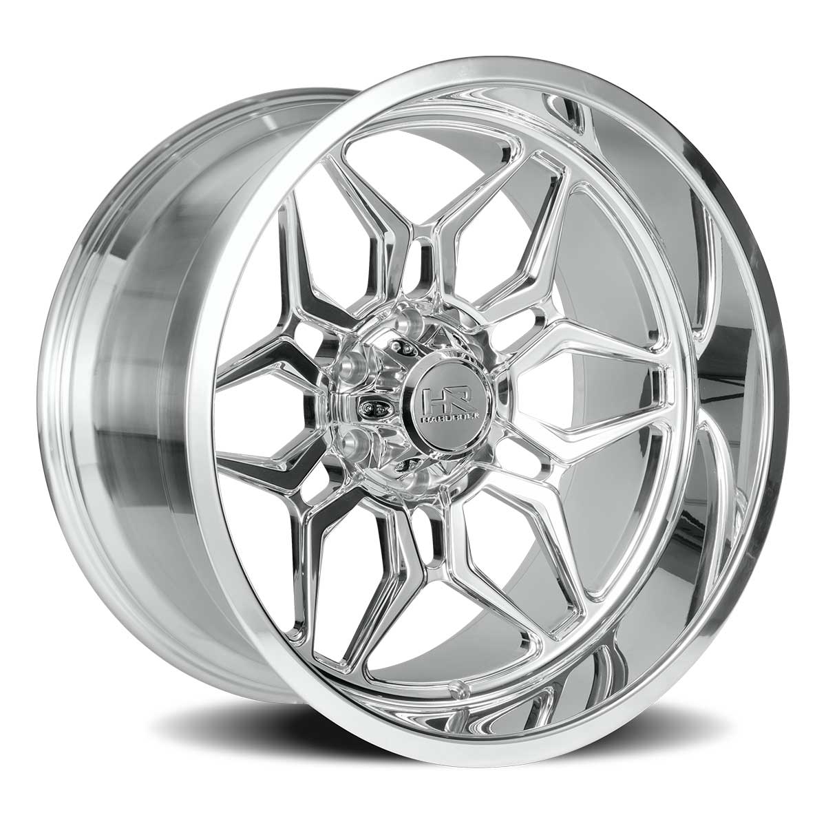 h909 monoblock concave forged polished finish truck wheel