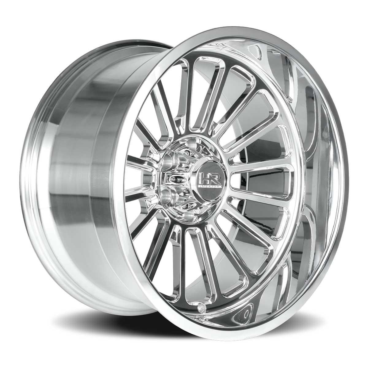 h913 monoblock concave forged polished finish truck wheel